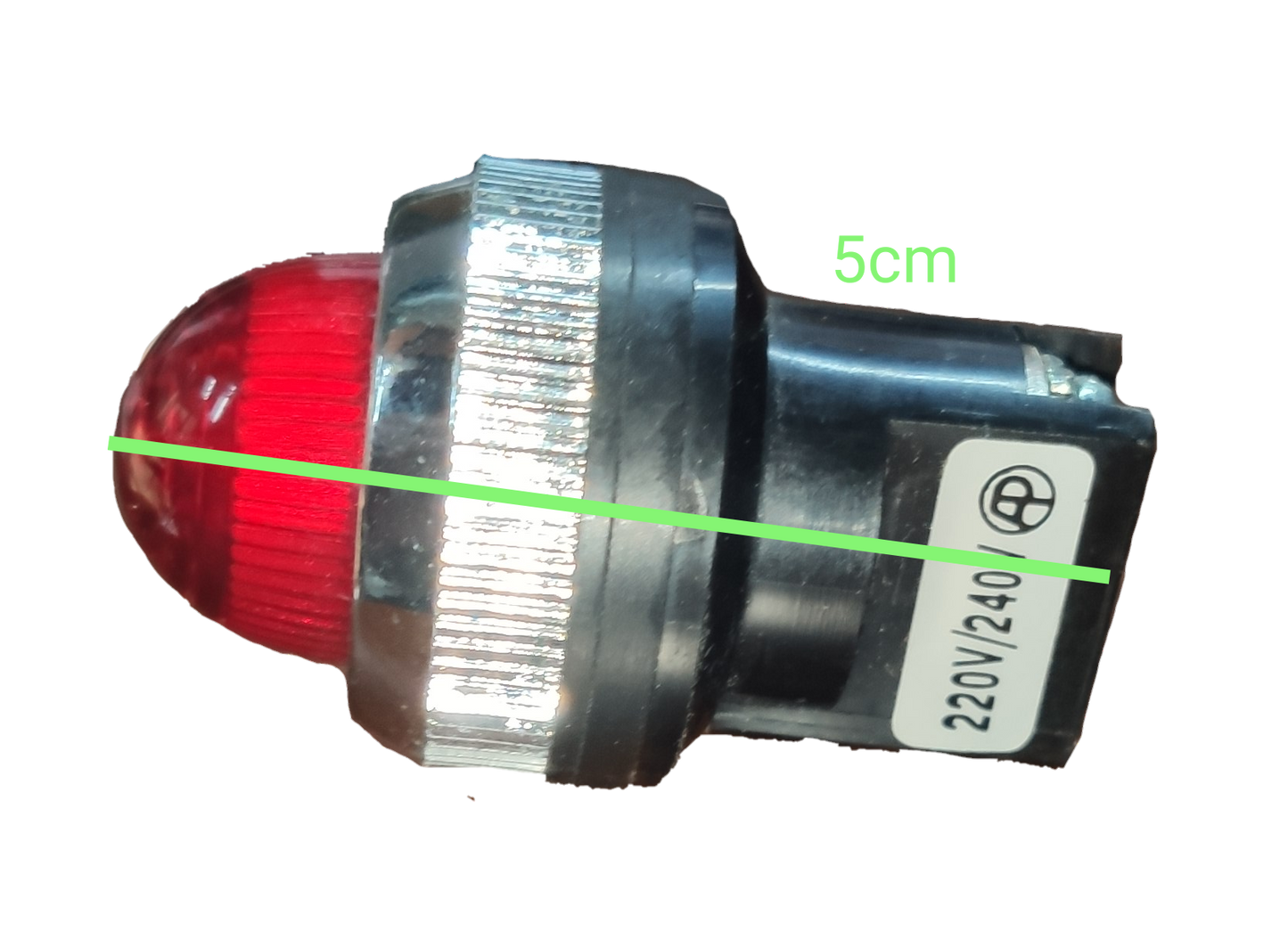 Auspicious 25mm neon pilot lamp 220V red indicator light for work and safety applications