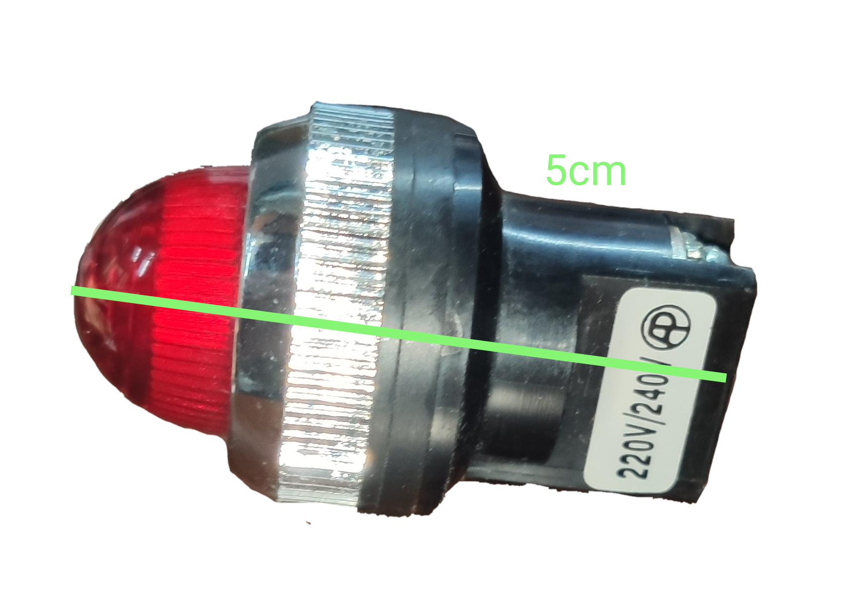 Auspicious 25mm neon pilot lamp 220V red indicator light for work and safety applications