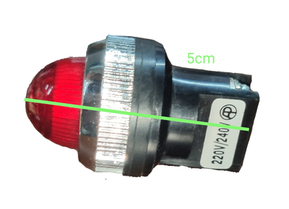 Auspicious 25mm neon pilot lamp 220V red indicator light for work and safety applications
