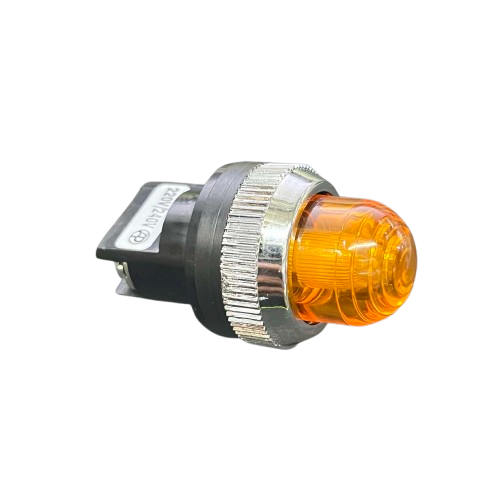 Auspicious 25mm neon pilot lamp 220V yellow with a sturdy design for work and safety applications