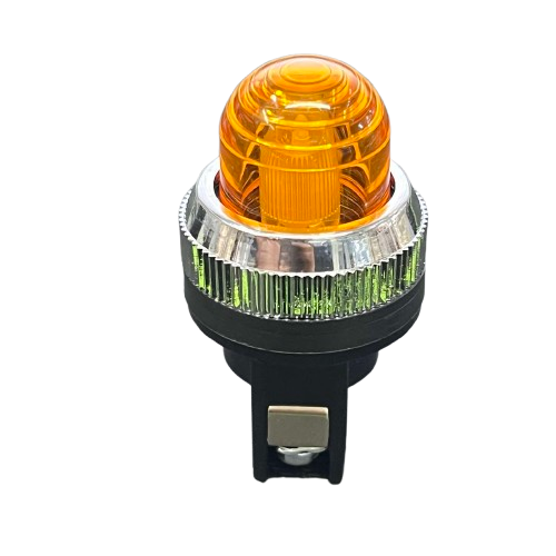 Auspicious 25mm neon pilot lamp 220V yellow with a dome shape for work and safety applications