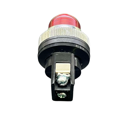25mm red neon pilot lamp 220V with durable housing for visibility in work and safety environments