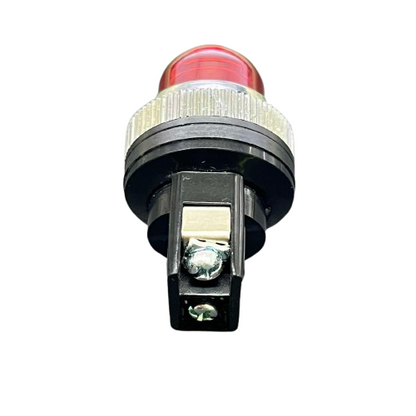 25mm red neon pilot lamp 220V with durable housing for visibility in work and safety environments