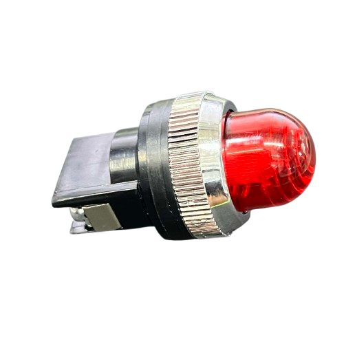 Auspicious 25mm red neon pilot lamp 220V with metal housing for durable lighting solutions