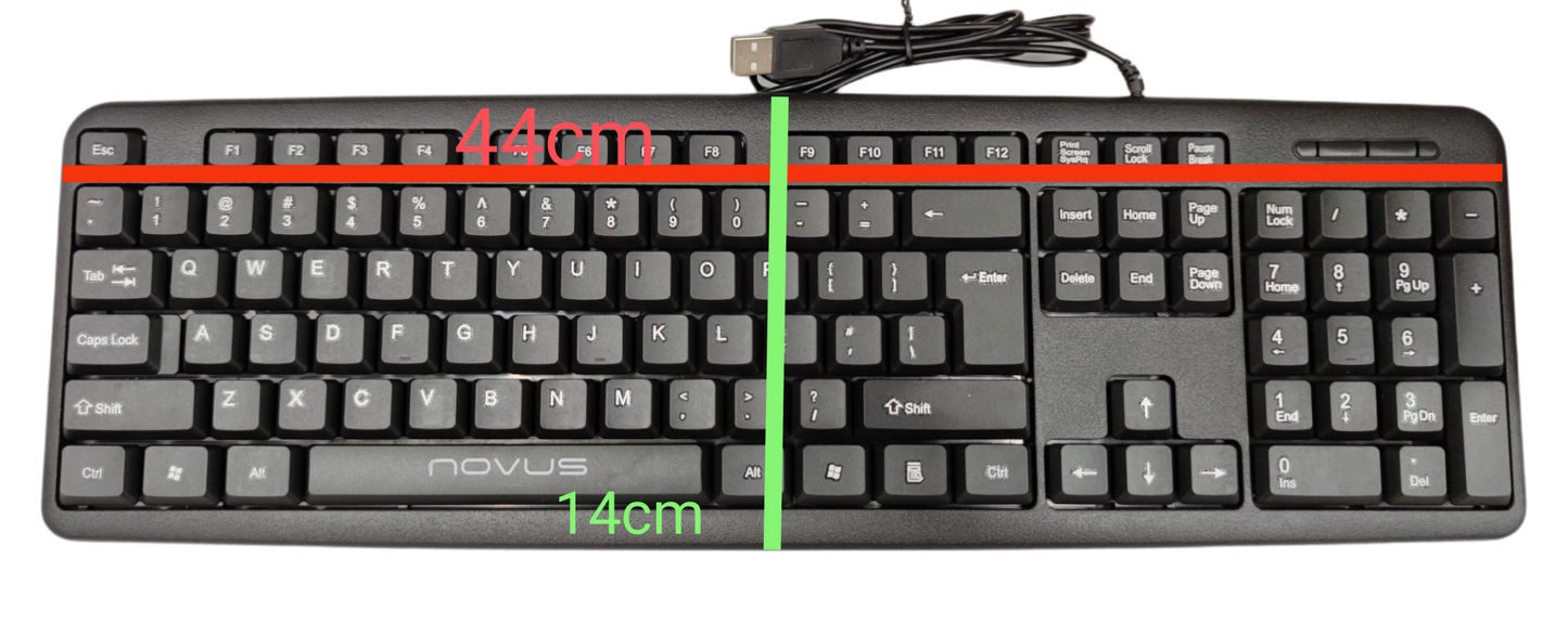 Nova Keyboard Standard with Number Pad USB 2.0