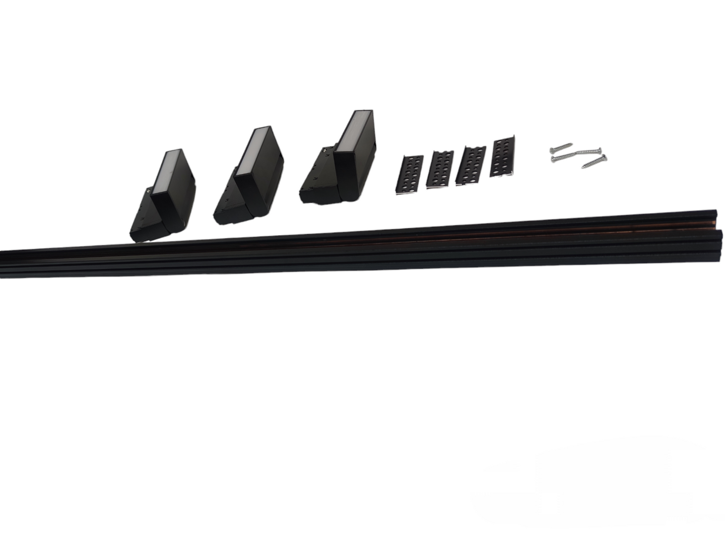 ILLUMIQ TERRA 26mm LED track light for industrial with mounting components and track sections