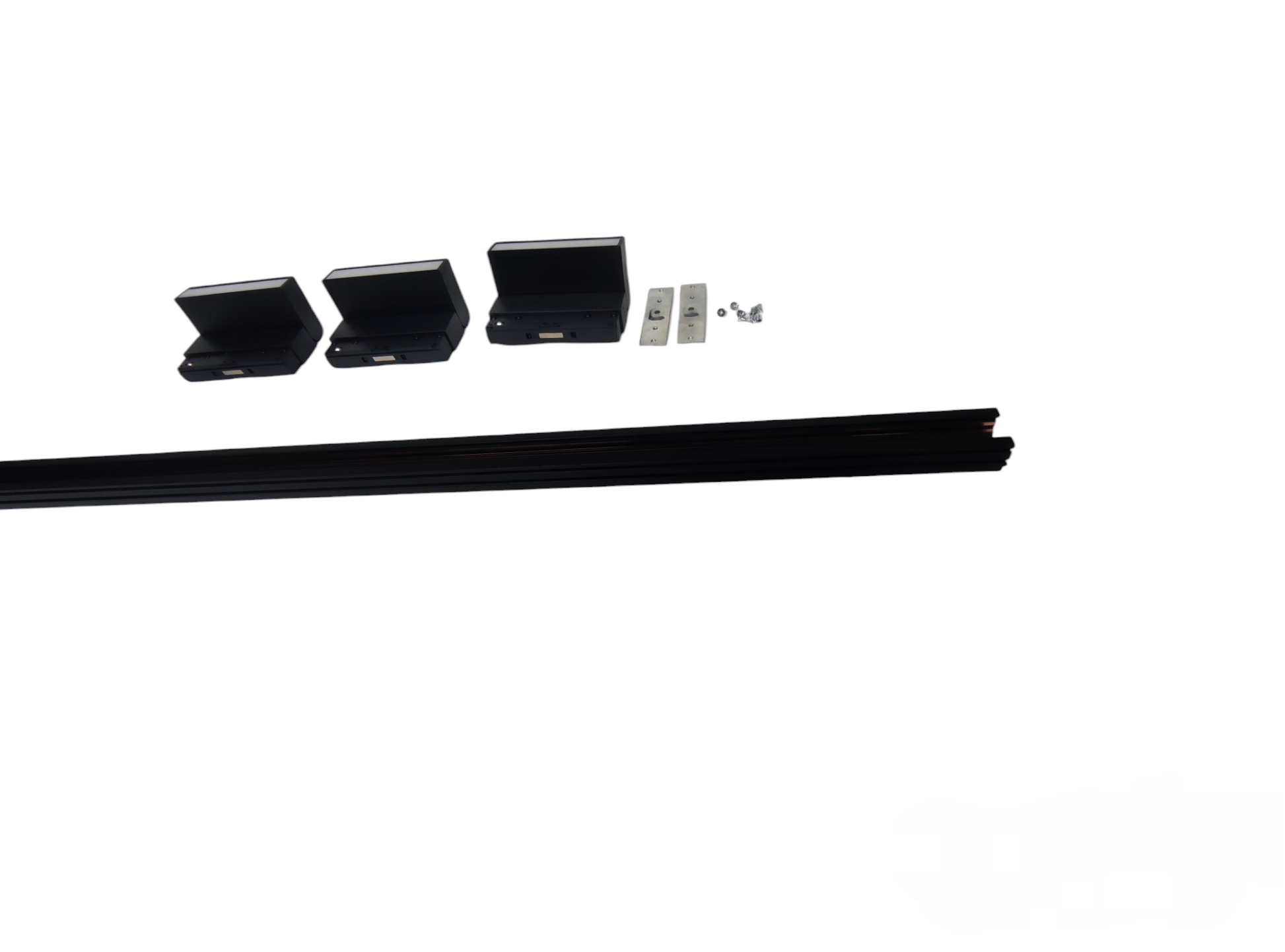 ILLUMIQ TERRA 26mm LED track light for industrial use with track and mounting accessories