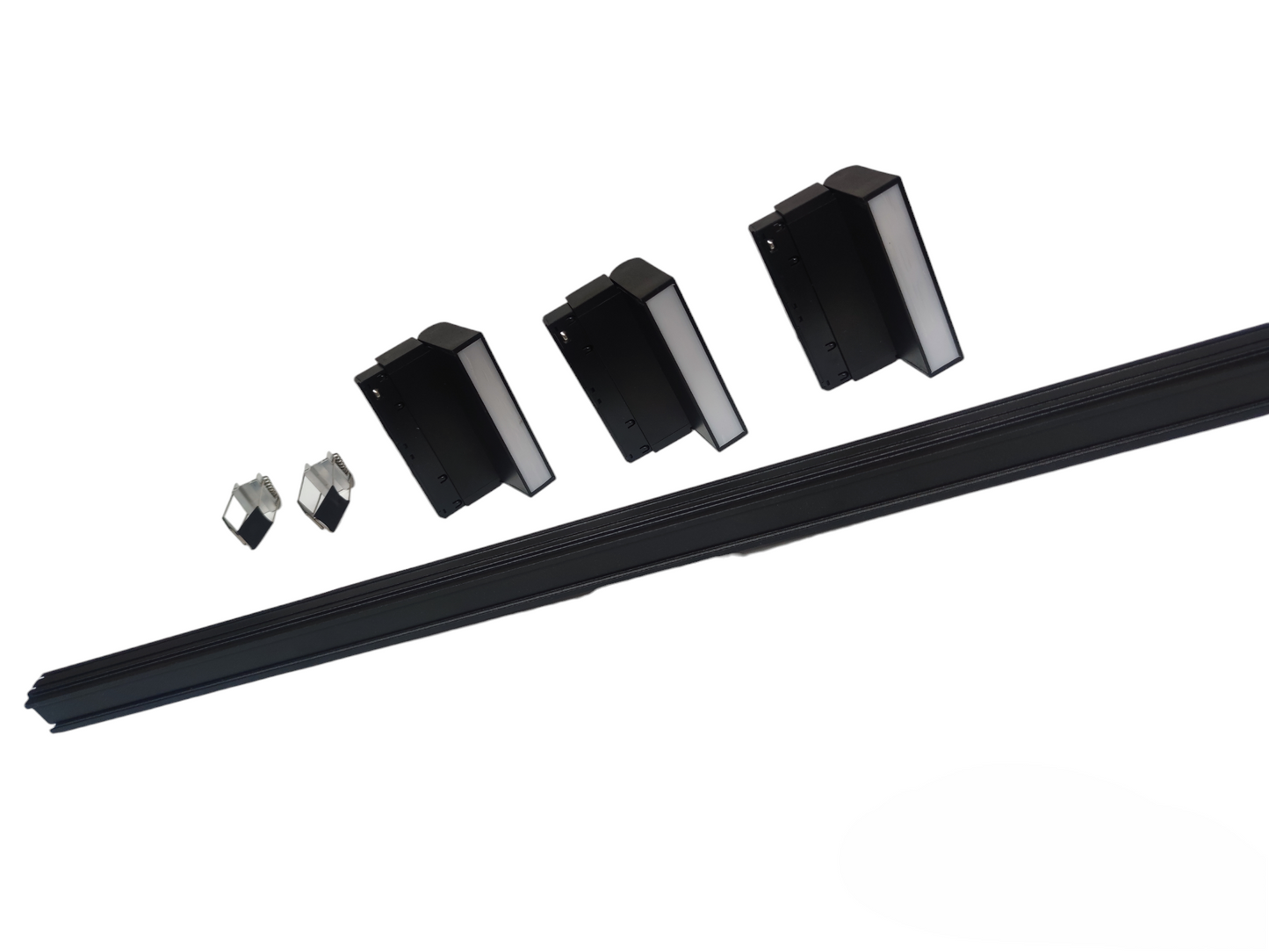 ILLUMIQ TERRA 26mm LED track light for industrial with multiple light fixtures and track components