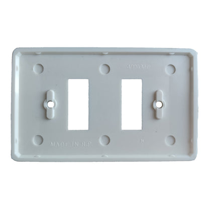 Eagle 2 Gang Device Plate with Metal Strap EAGLE2GANGPLATE
