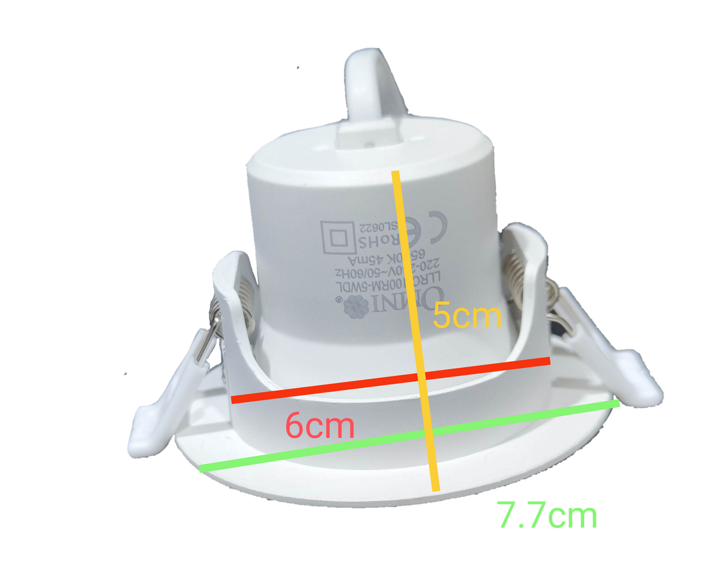 Omni 5W LED Movable Downlight 220V Daylight, 5W Mini Recessed Movable Downlight 350 Lumens