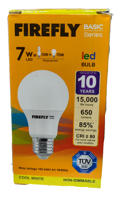 Firefly 7W LED Bulb E27 220V Cool White