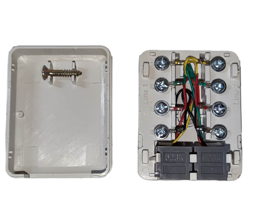 Omni Telephone Modular Box WDT-005 2 Telephone Outlet
