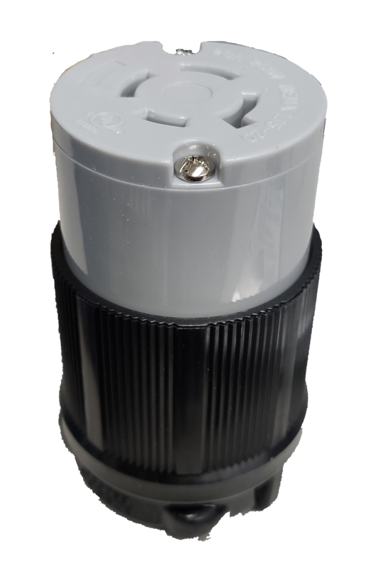 Grippes 20A Twist Lock Outlet Cord Connector Type 3P+E (4P) 250V (NEMA L15) BL1520C, Twistlock