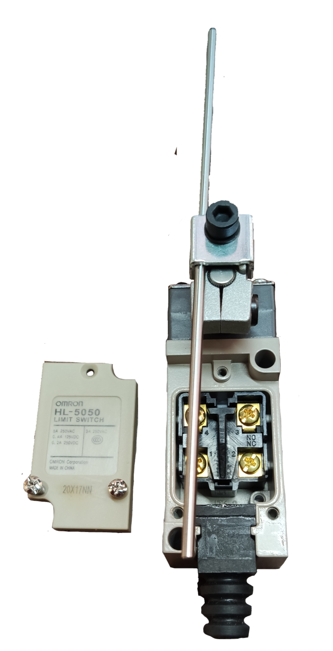Omron Limit Switch with Metal Rod 5A 250VAC