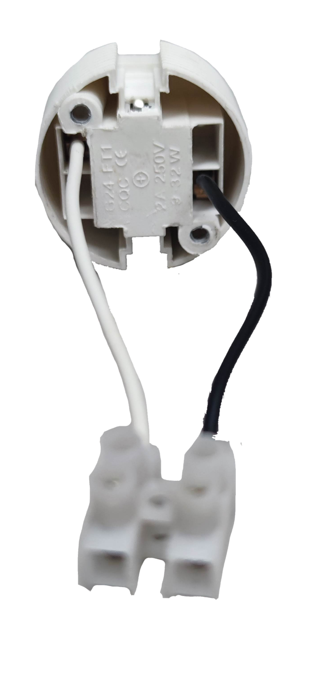 Electx Electrical Supply 2A 220V PLC lamp holder with durable wiring connectors for easy installation