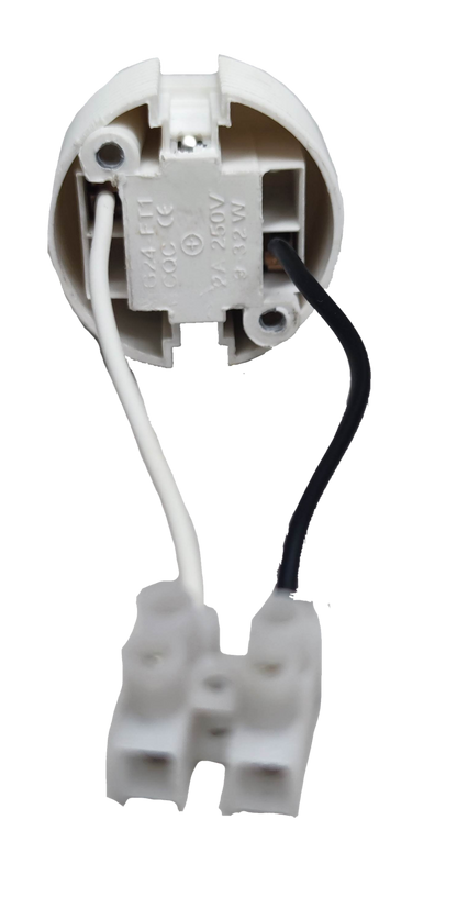 Electx Electrical Supply 2A 220V PLC lamp holder with durable wiring connectors for easy installation
