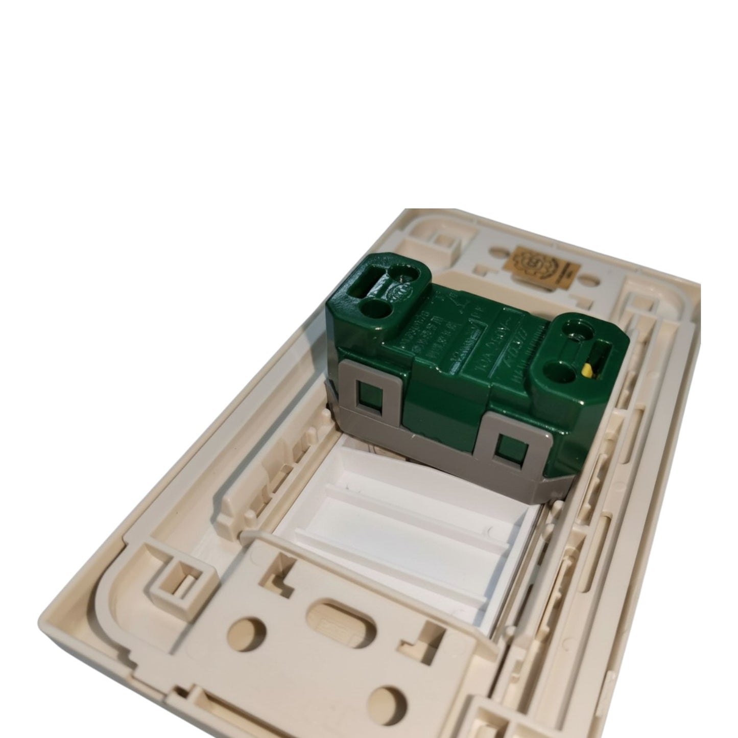 Royu 1 Gang 1 Way Switch Illuminated LED Indicator with Plate Cover Wide Series 10A 220V WD601