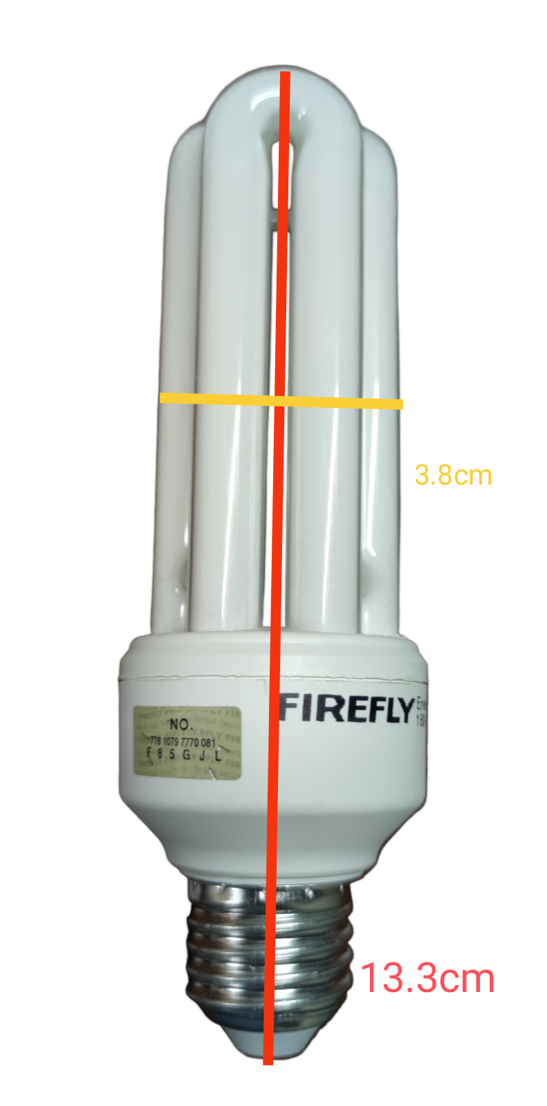 Firefly 18W CFL E27 3U 220V Available in Daylight 6500K or Warm White 3000K
