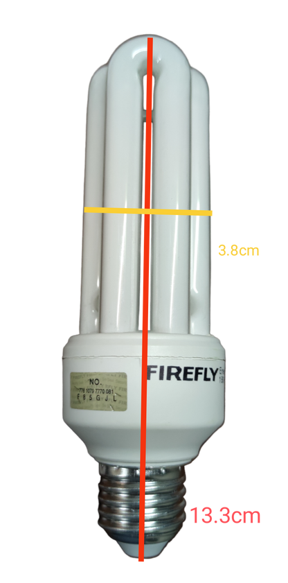 Firefly 18W CFL E27 3U 220V Available in Daylight 6500K or Warm White 3000K