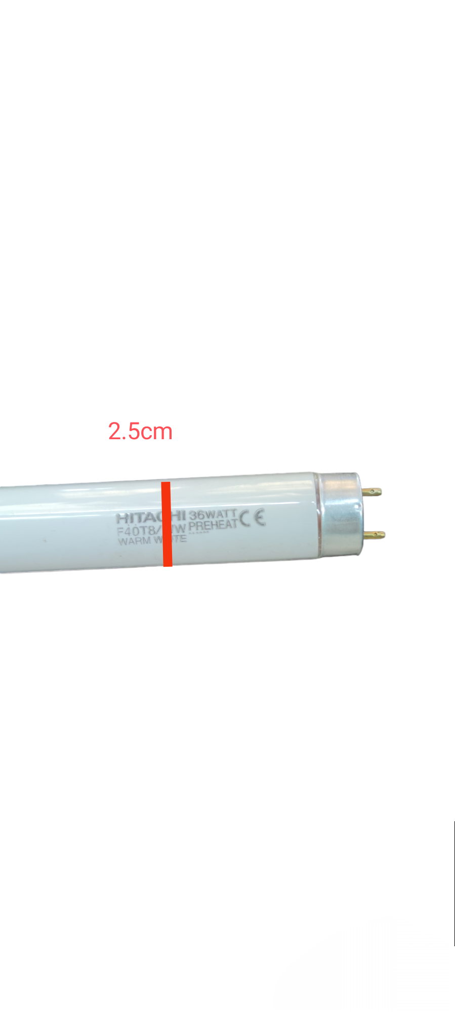 Hitachi 36W T-8 Fluorescent Tube Warm White 3000K