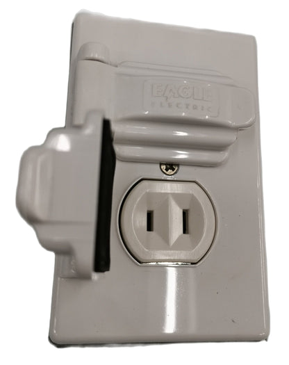 Eagle Weatherproof Outlet 2 Gang Flat Pin Outlet CAT1962/733