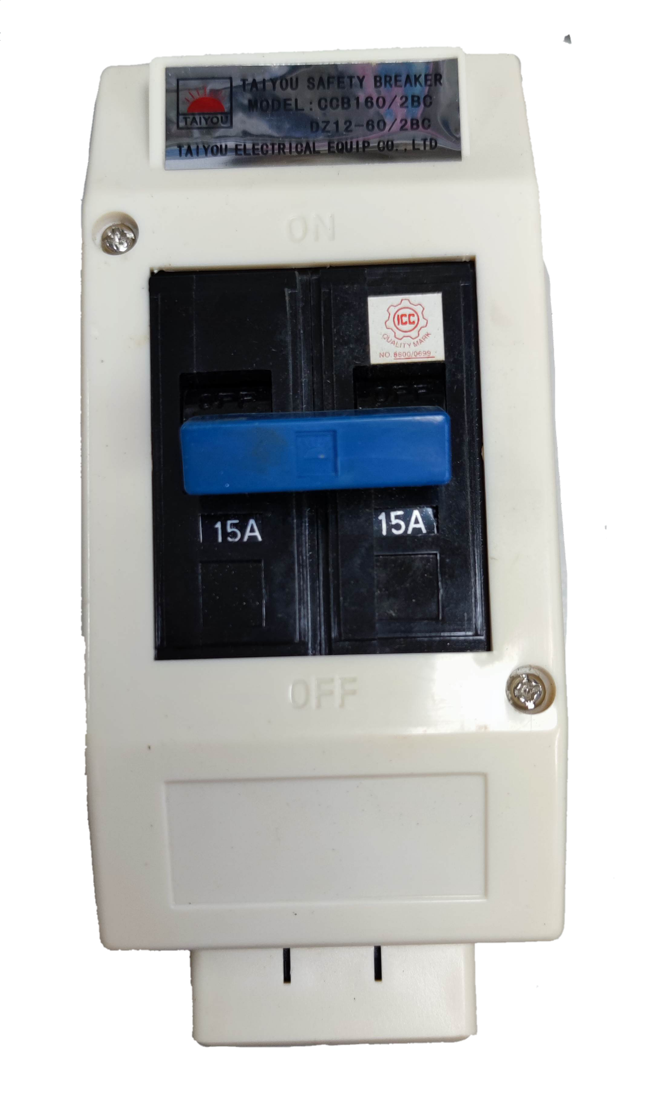Circuit Breaker with Plastic Enclosure and Universal Outlet ( Taiyou) 100A 70A 60A 50A 40A 30A 20A 15A