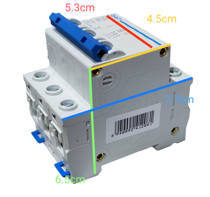 Chint 63A 3Pole Miniature Circuit Breaker 4.5 KAIC 220V (DIN Rail Type) (MCB) Circuit Breakers