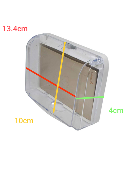 Grazen Weatherproof Plate Cover with Door Bell Switch 16A 220V WC-019-W+GW-018