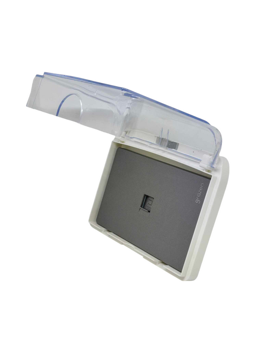 Grazen Weatherproof Cover with 1 Gang LAN Outlet WC-019-W+GW-017