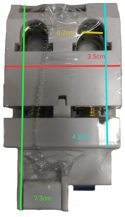 Sassin 2Pole 30ma Residual Current Circuit Breaker in white with dual terminals for electrical safety