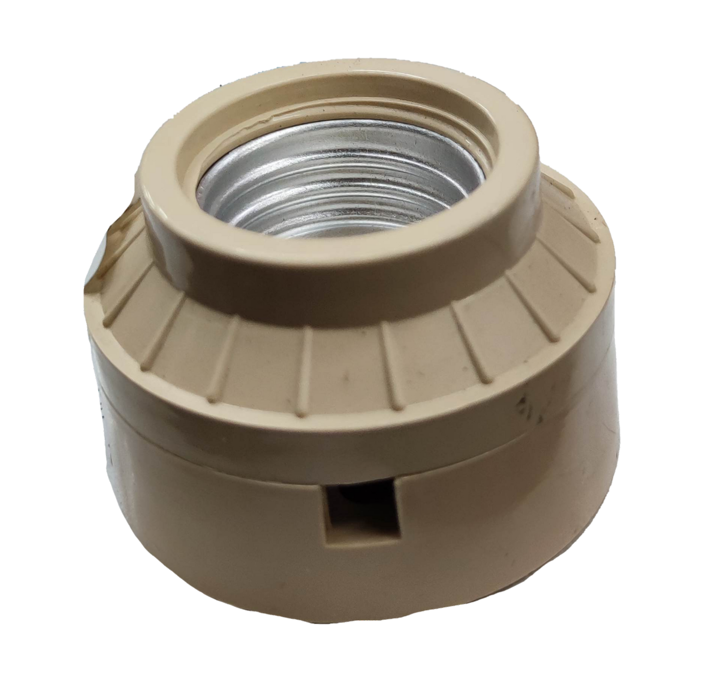 Taiyou 2x2 E27 Socket PVC 4A 220V lighting installation accessory in beige color