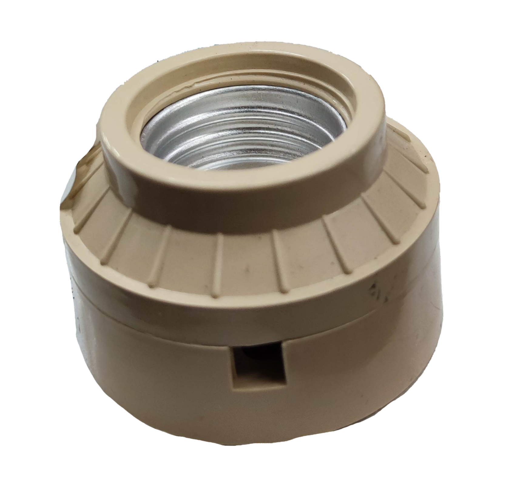 Taiyou 2x2 E27 Socket PVC 4A 220V lighting installation accessory in beige color