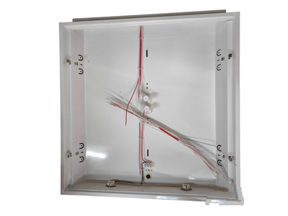 Tokina 2x20W Recessed Fixture with Aluminum Reflector lighting installation component with wiring inside white housing