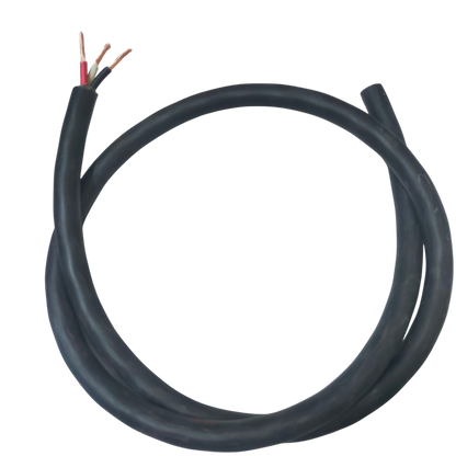 Phelps Dodge 3 core power cable 15 meters 3.5mm with exposed copper wires and black insulation