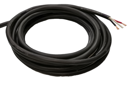 Phelps Dodge 3 core power cable 15 meters 3.5mm black electrical wire coil with exposed copper ends