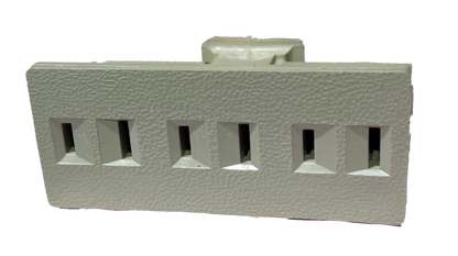 Surer 3 Gang Outlet Tap 15A 125V white electrical power extension with three sockets