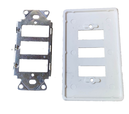 Eagle 3 Gang Plate with Metal Strap for secure installation and compatibility with multiple switches