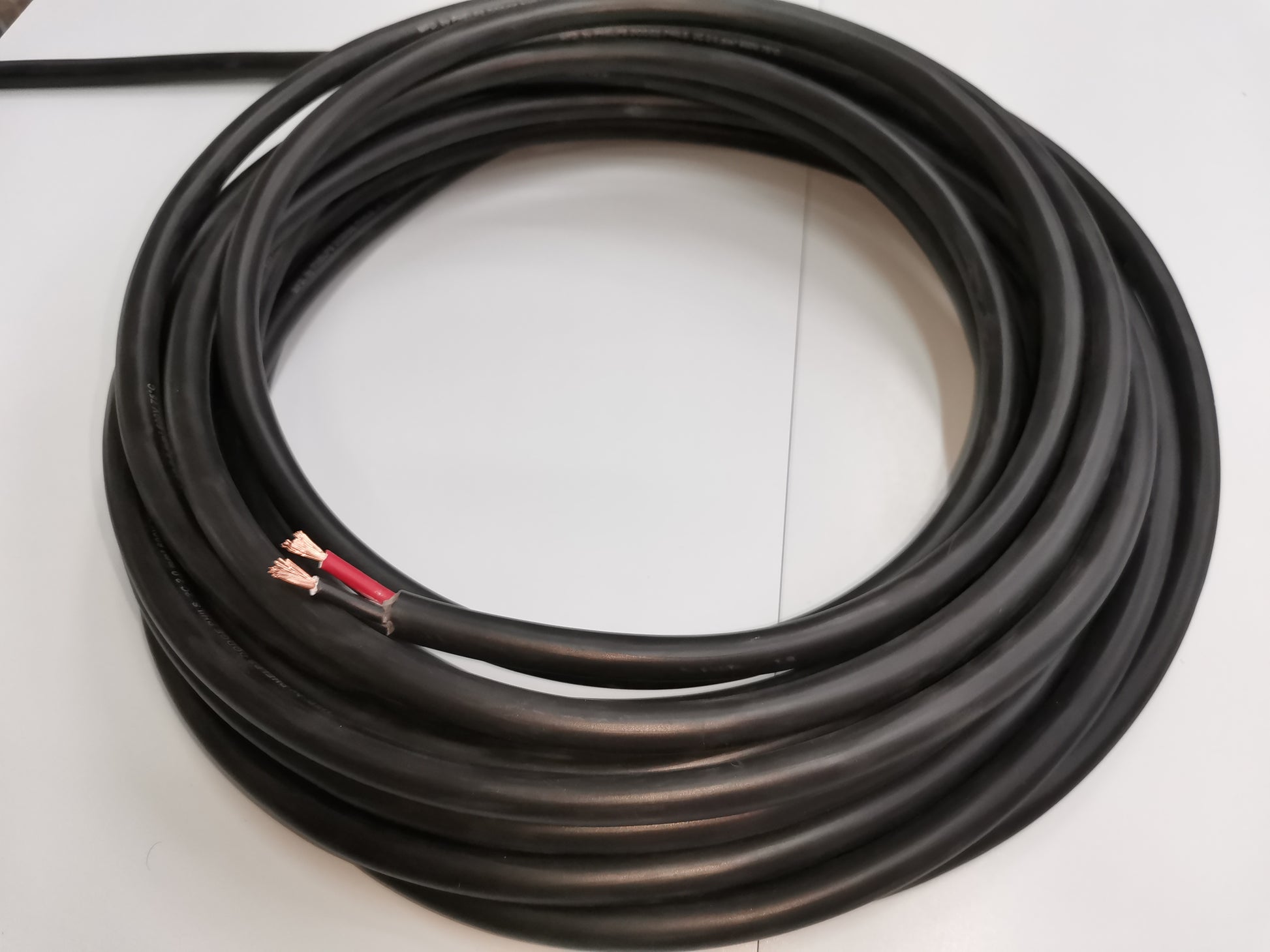 Phelps Dodge 3 meter 2.0mm 2 core royal cord black electrical wire with exposed copper ends