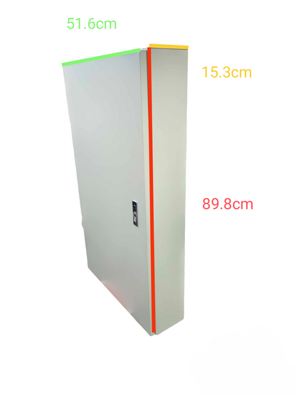 Schneider 3 pole EZC250H distribution board metal enclosure with front lock door