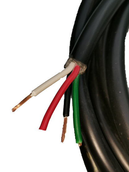 Phelps Dodge 3.5mm industrial power cable 25m 4 core with exposed red white green and black wires