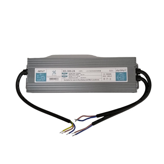 300W LED Weatherproof LED Power Supply Input AC 100-240V Output DC24V 12.5A IP67