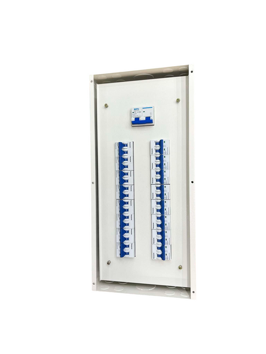Panel Board 125A 2 Pole Miniature Circuit Breaker Main ( Royu) with 16 Branches 2pole Miniature Circuit Breaker ( Pansonic)