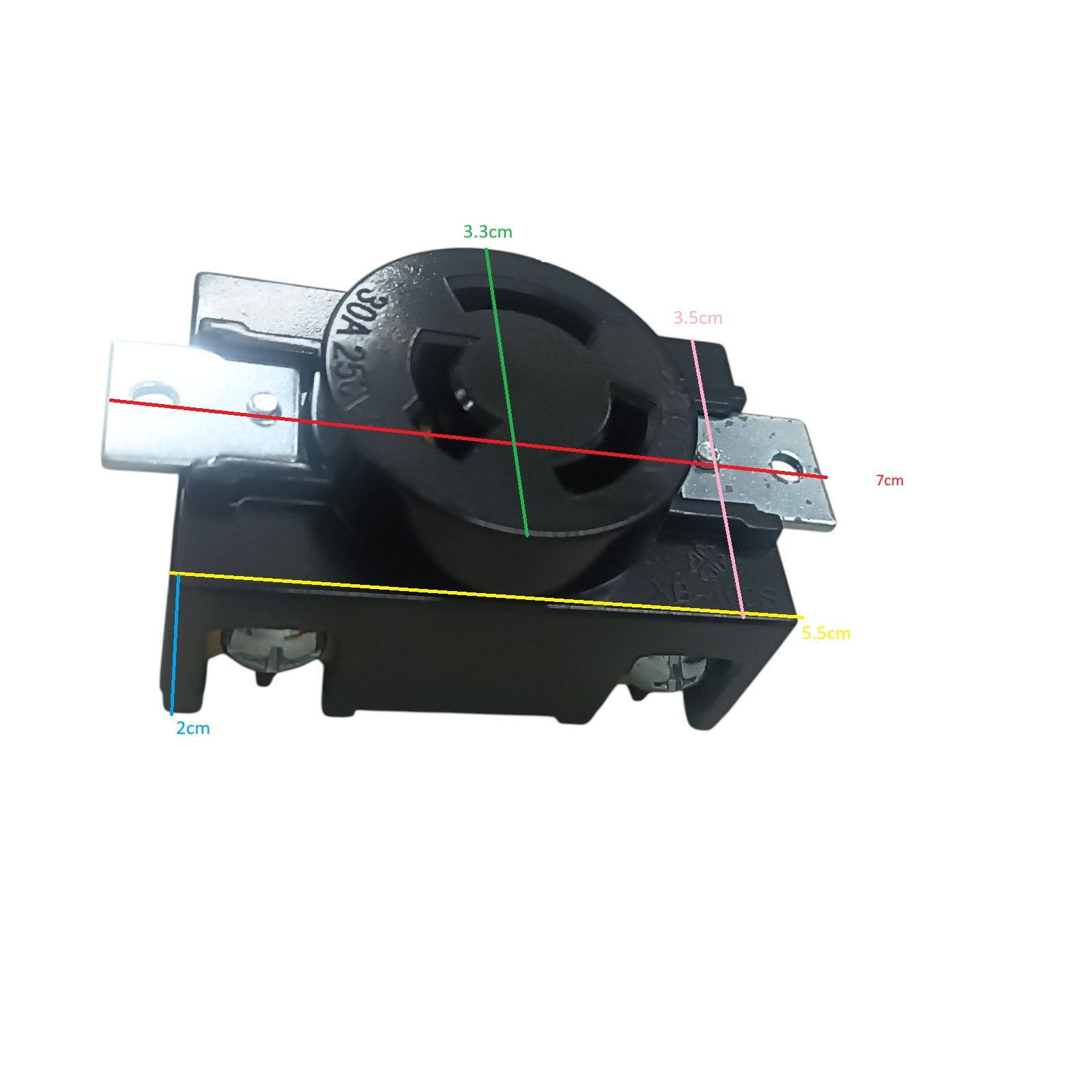 Grippes 30A Twistlock Outlet 3 Wire 250V for secure electrical connections