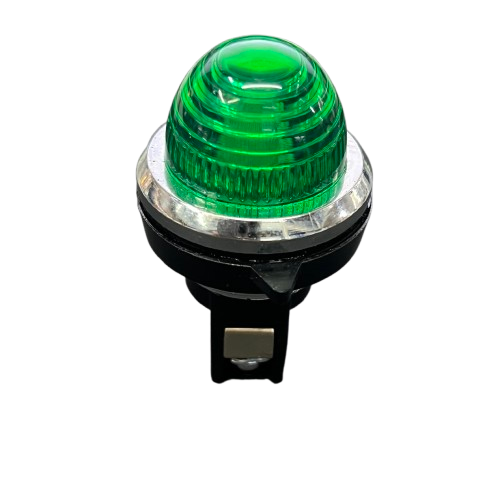 Auspicious 30mm 220V green pilot lamp with a dome design for work and safety applications