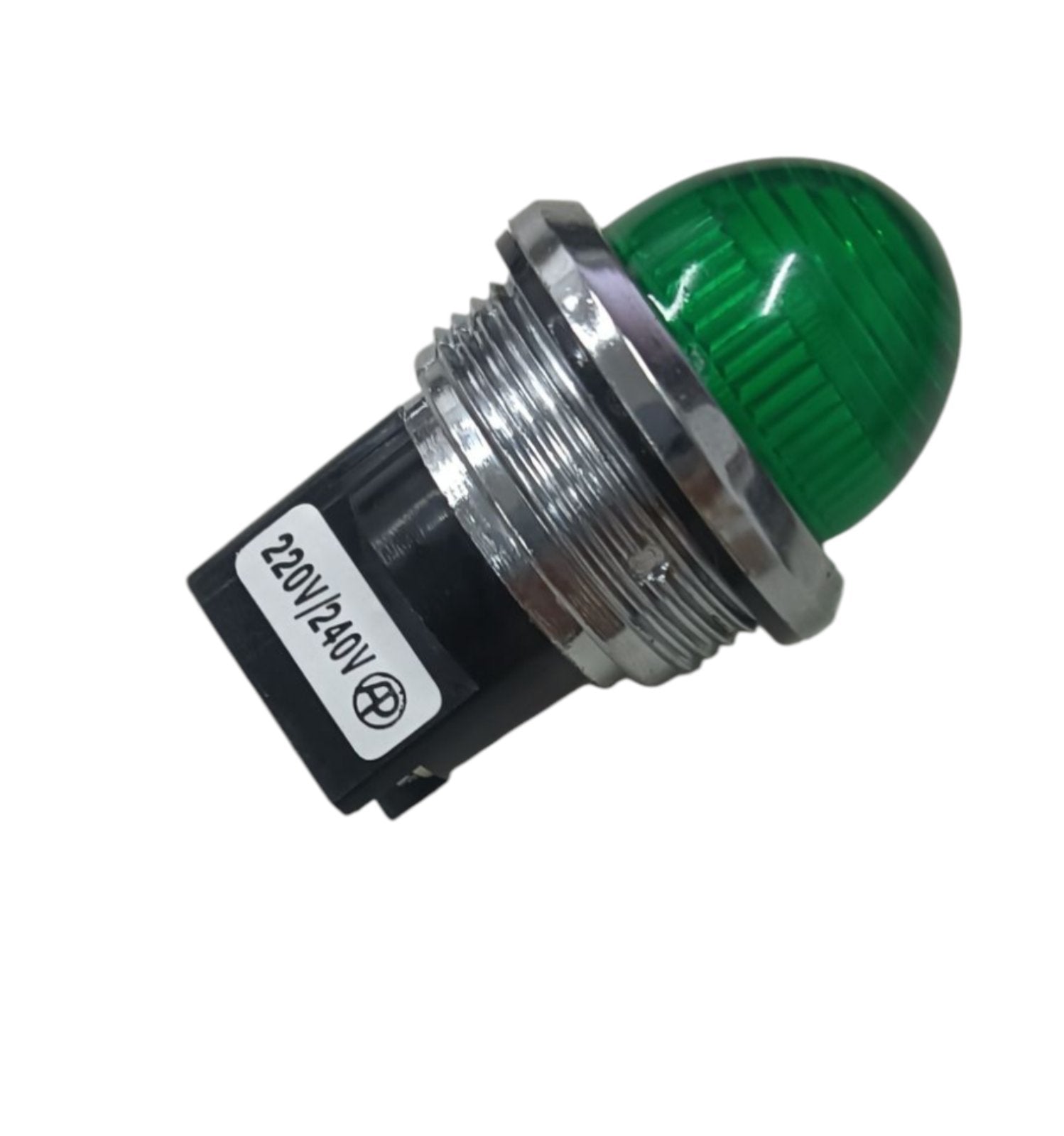 Auspicious 30mm pilot lamp 220V with green dome indicator light for work and safety applications