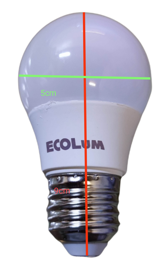 Ecolum 3W LED Bulb 220V E27 Warm White