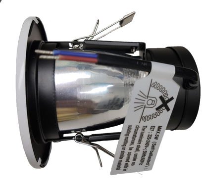 Philips 2 1/2" Recessed Downlight E27 White Border with Glass Cover