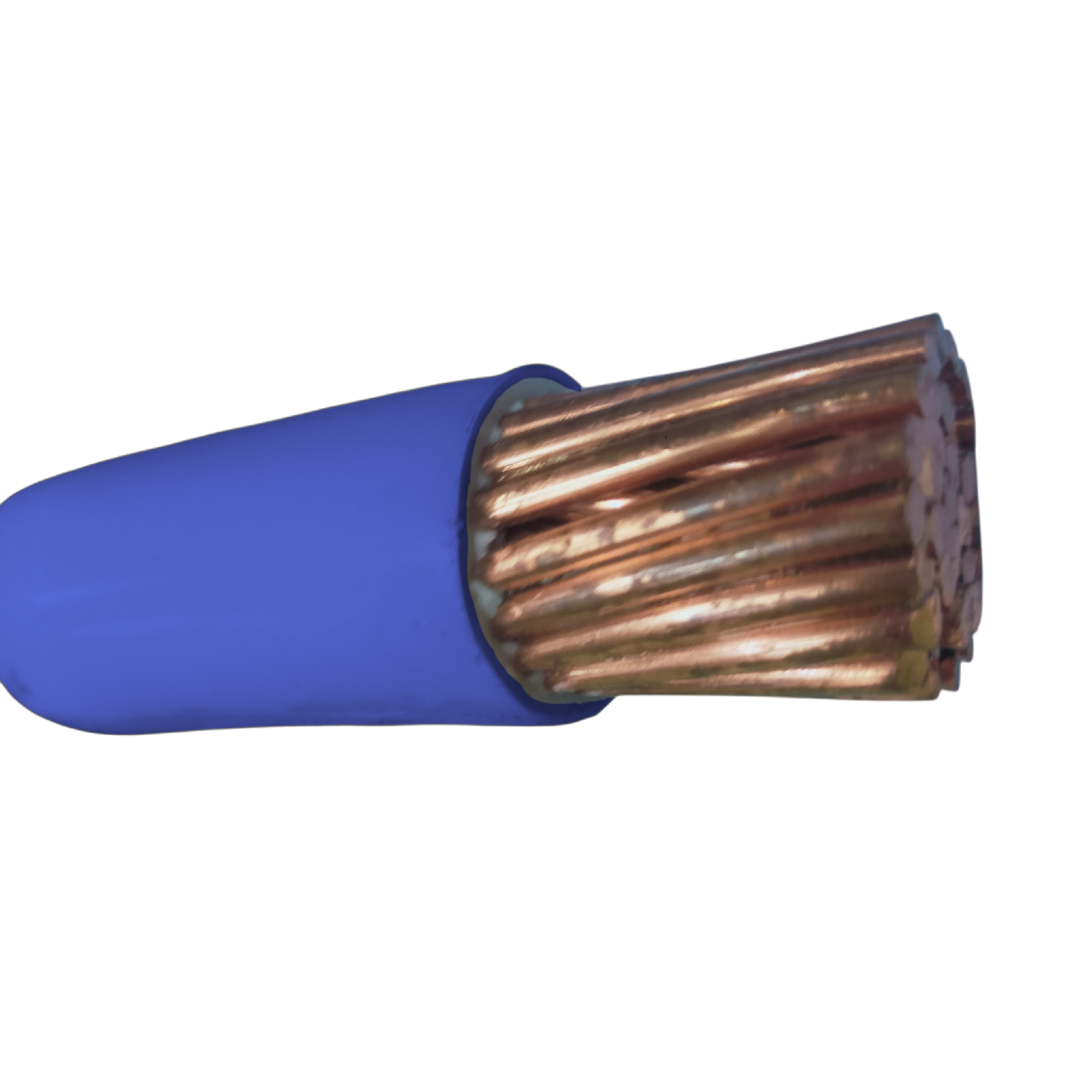 Phelps Dodge THHN 380mm wire with copper strands and blue insulation for durable electrical connections
