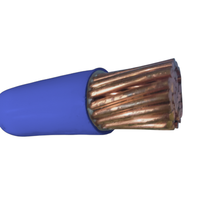 Phelps Dodge THHN 380mm wire with copper strands and blue insulation for durable electrical connections