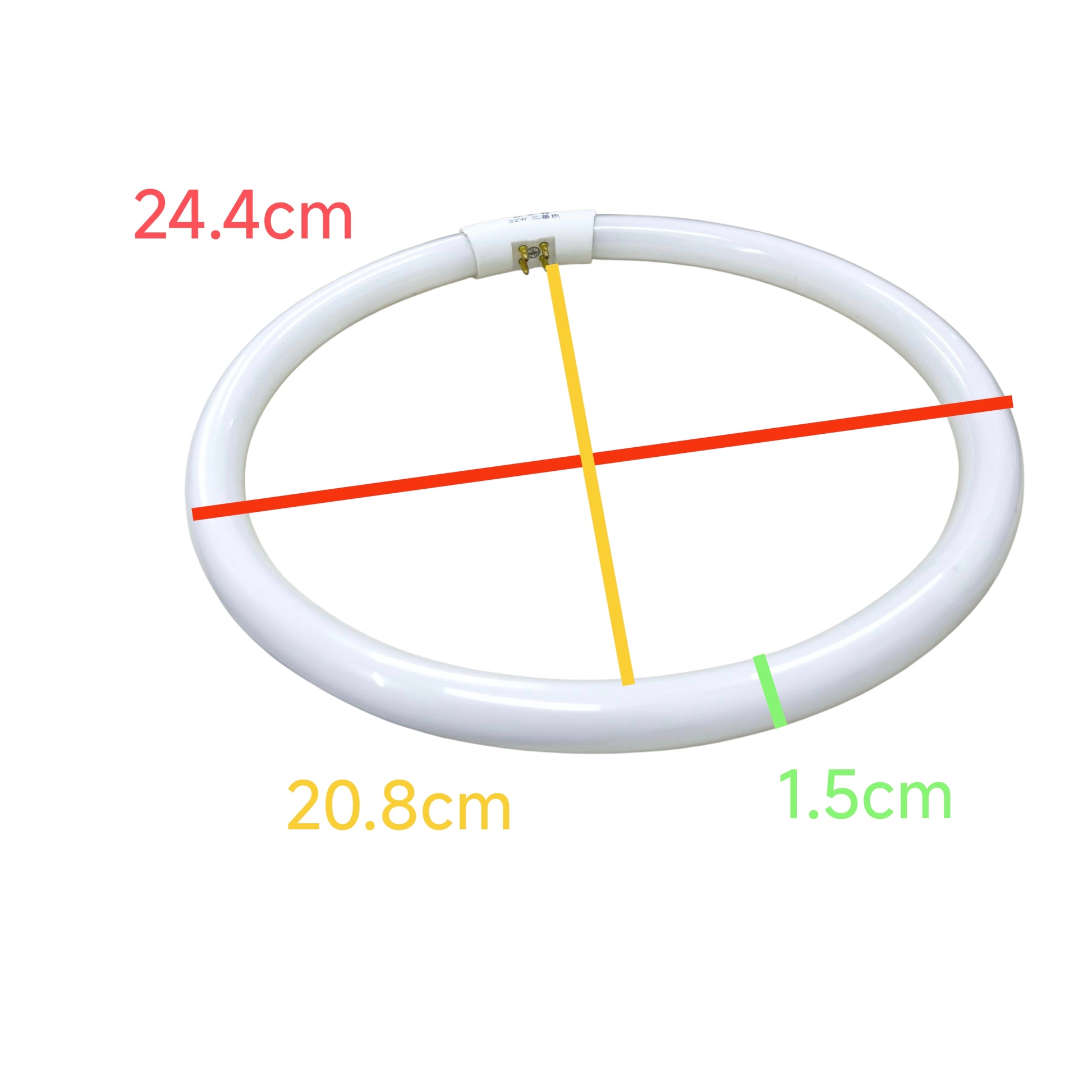 32W T5 Circular Lamp Fluorescent Tube Daylight 6500K with dimensions and specifications shown